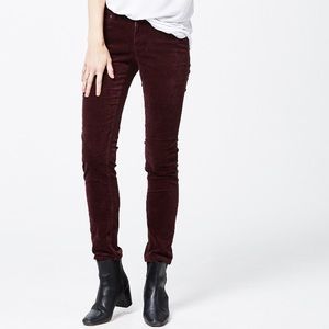 LOFT Velvet Straight Leg Pant